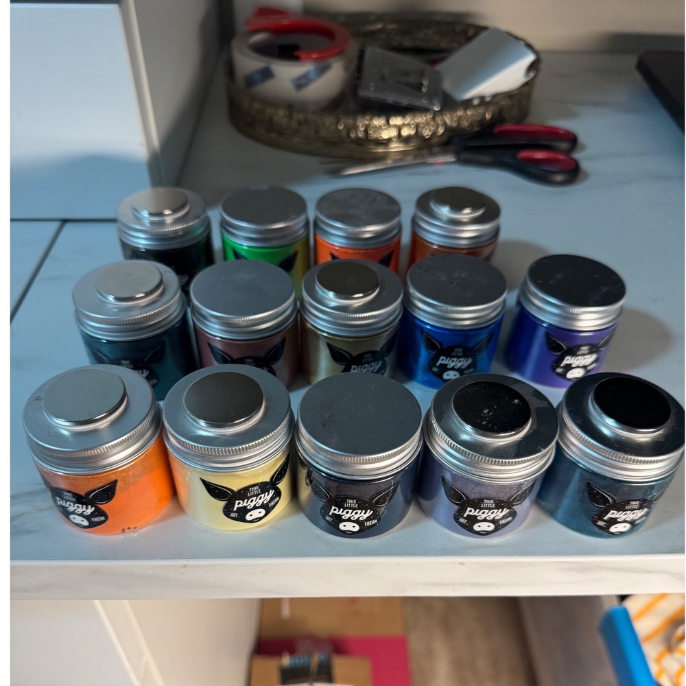 This Little Piggy TLP Pigment Powder Lot 14 Colors Fluid Art Resin Mica
